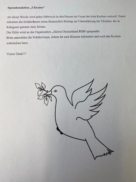 Spendenaktion „Ukraine“