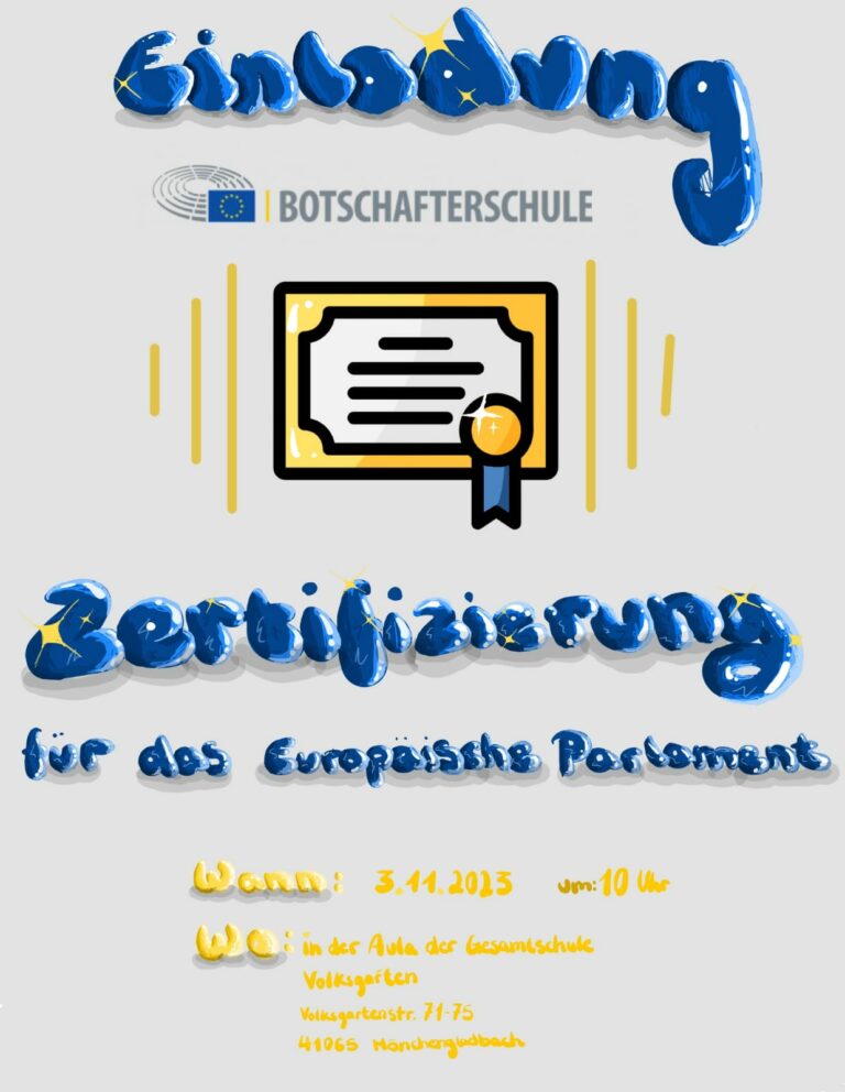 Zertifizierungsfeier Botschafterschule